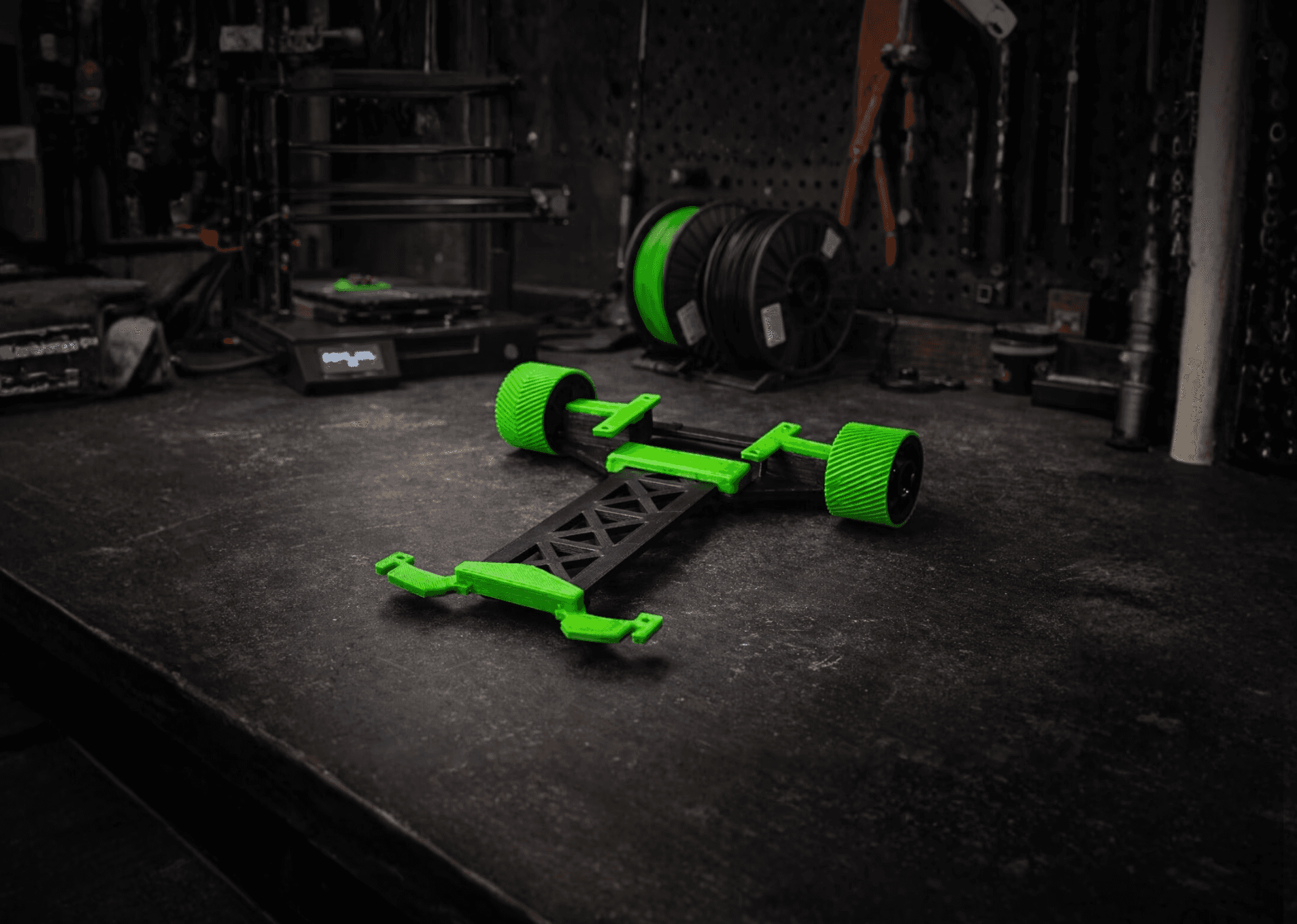 Basic LFR chassis assembled – 3D printed PLA/PETG robotics frame TechGeeks India