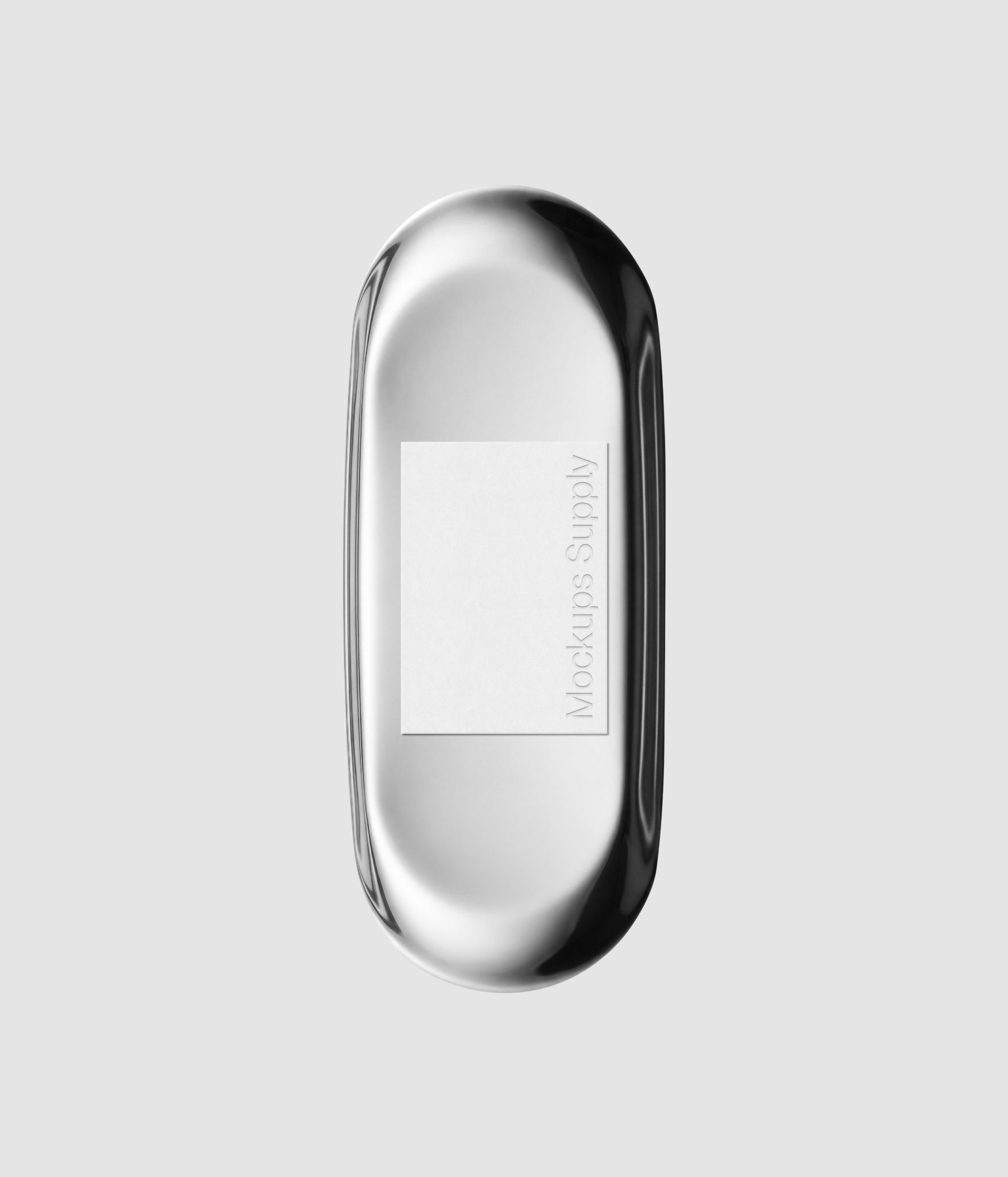 Menu card mockup with embossed typography on minimal metal plate for cafe identity and hospitality design showcase