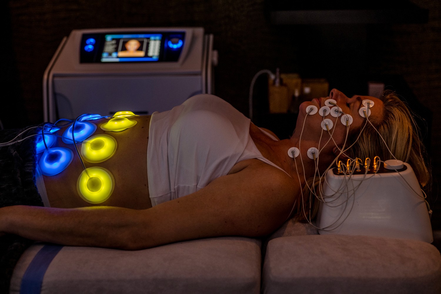 Woman in a boxing class