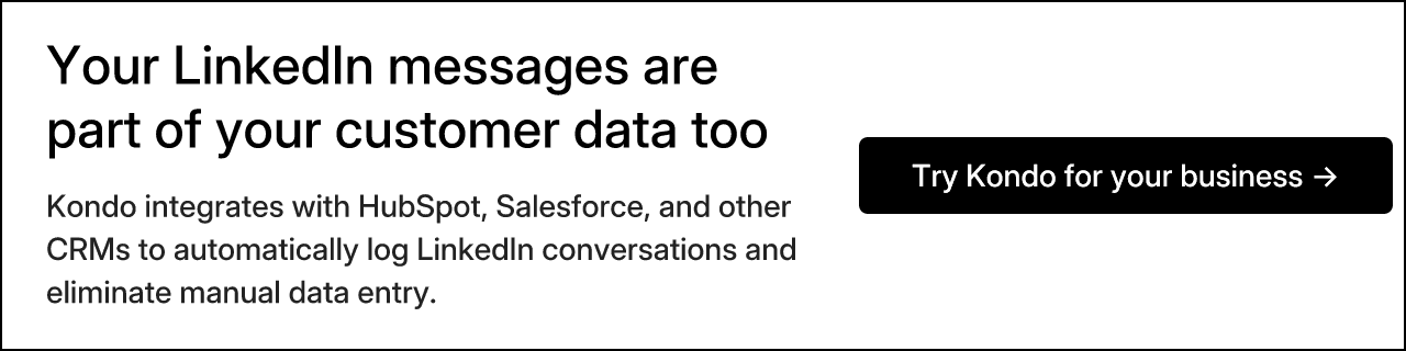 Your LinkedIn messages are part of your customer data too