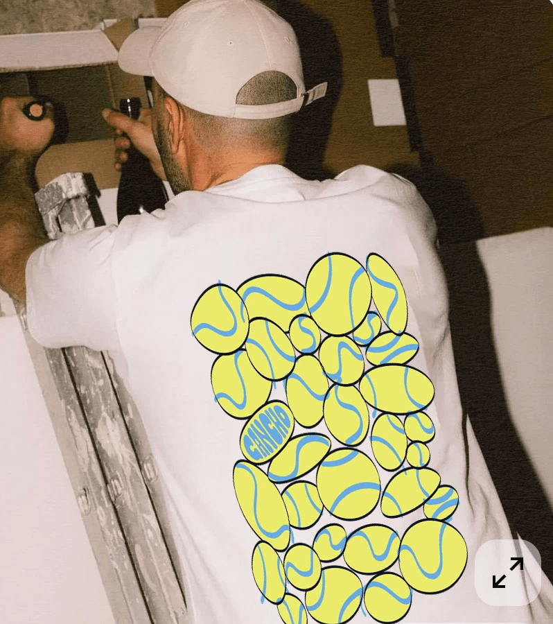 Abstract T-Shirt Design for Gancho Padel Club