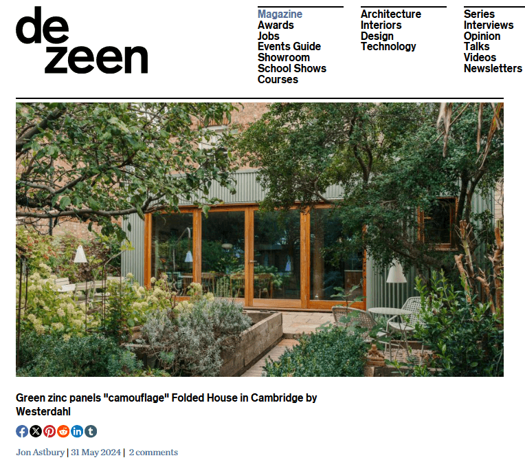 WESTERDAHL - Dezeen Article