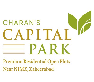 Charan's Capital Park, Open plots near NIMZ Zaheerabad logo by Charan Group