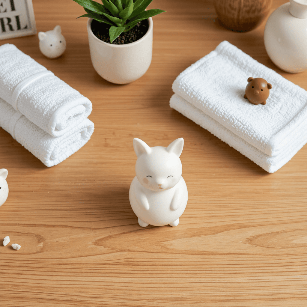 product photography of figurine