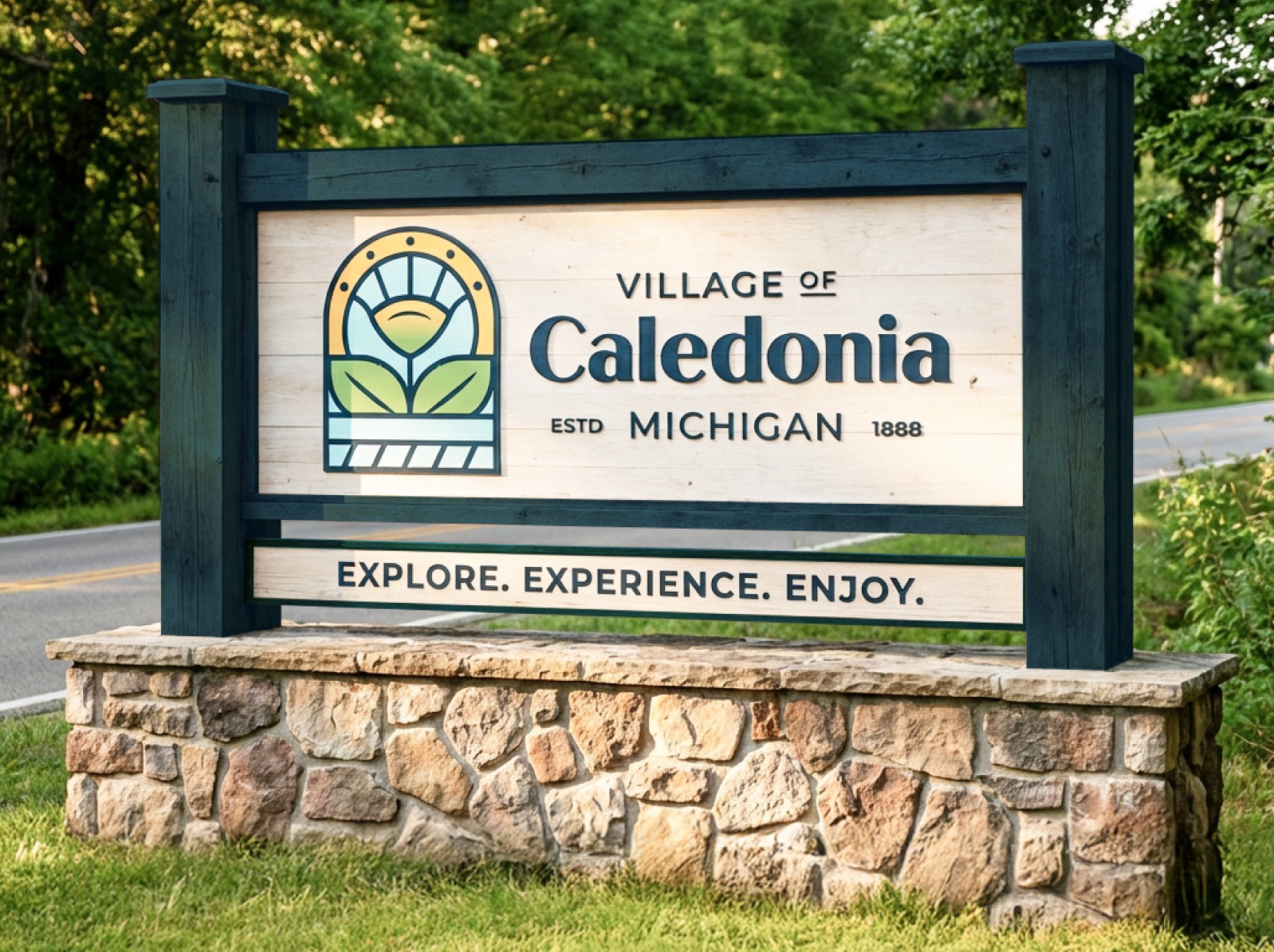 Jar of Just Livity Sea Moss Purple Gel on a kitchen counter with fresh strawberries and blueberries in a wooden bowl.