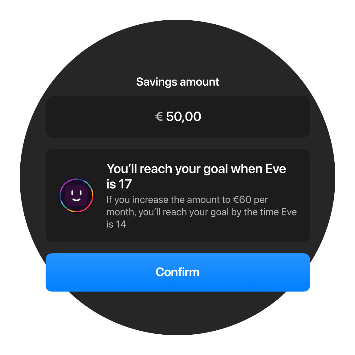 A message prompt asking the user about their experiences with a game, featuring a stylized interface and a blue button.
