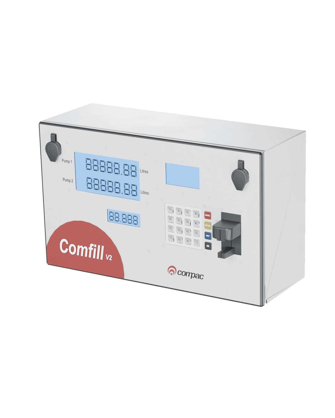 Render of Compac Comfill controller.