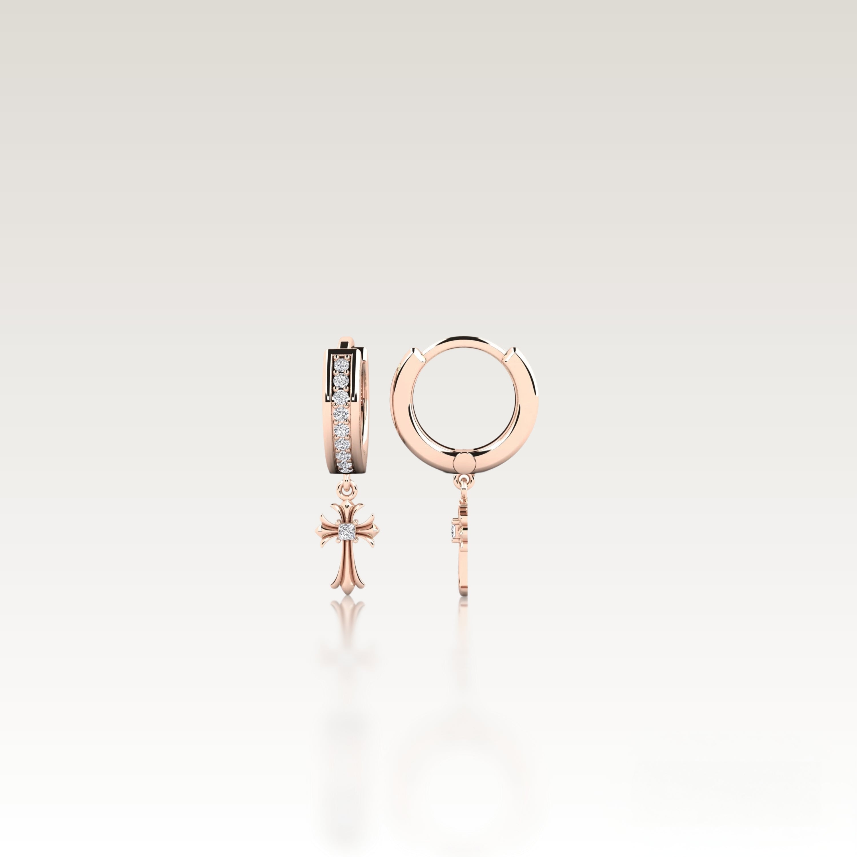 SAINT' Cross Earrings image 0