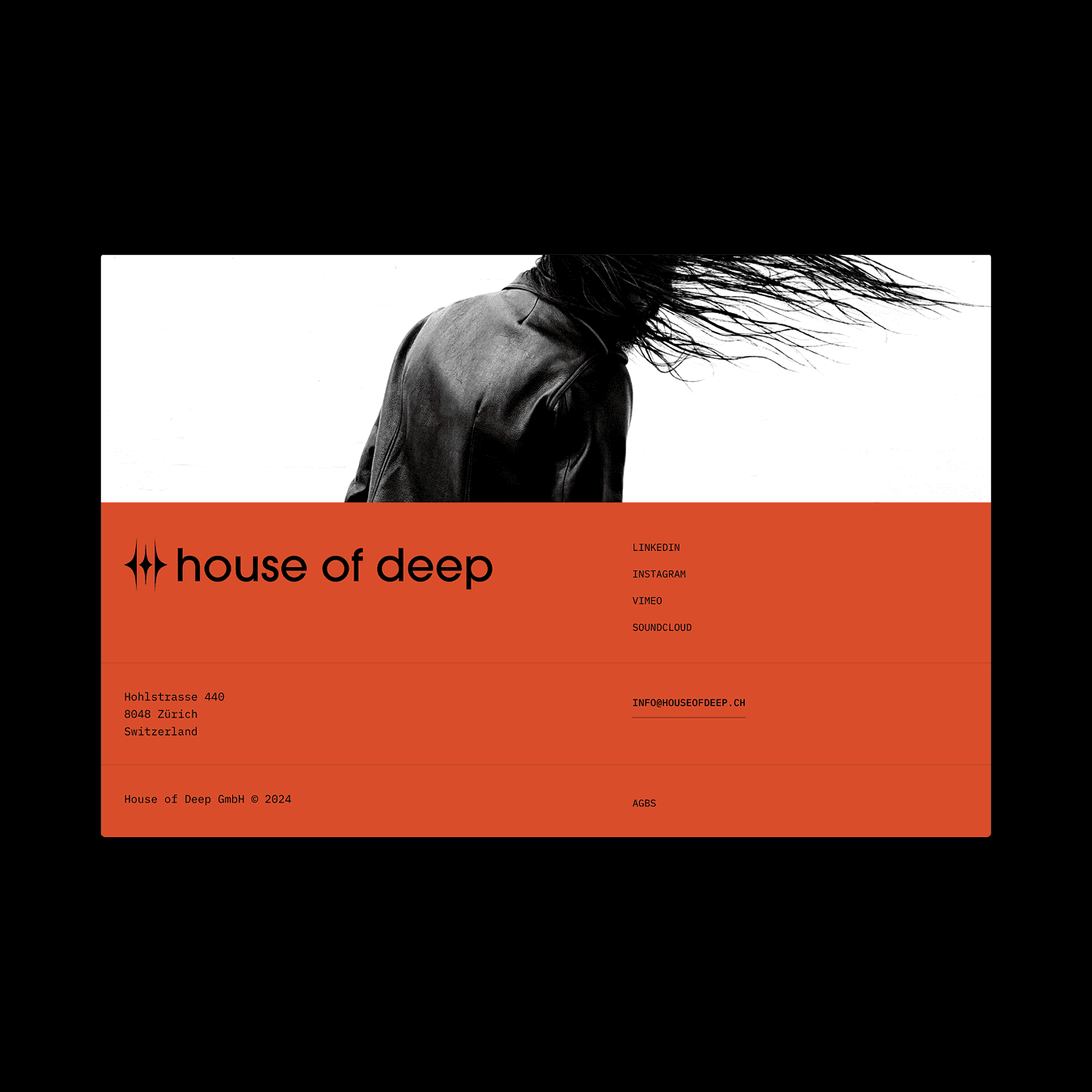 footer design for houseofdeep