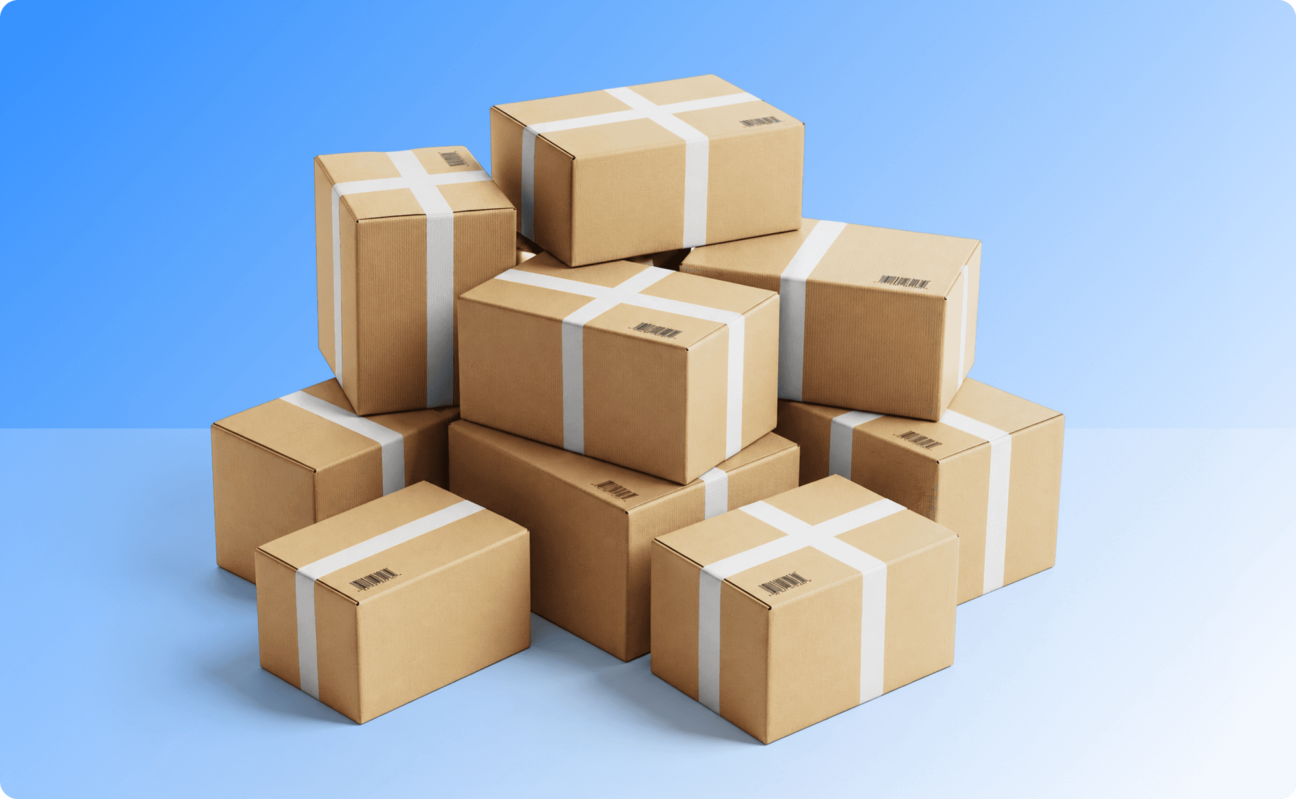 Stack of boxes.