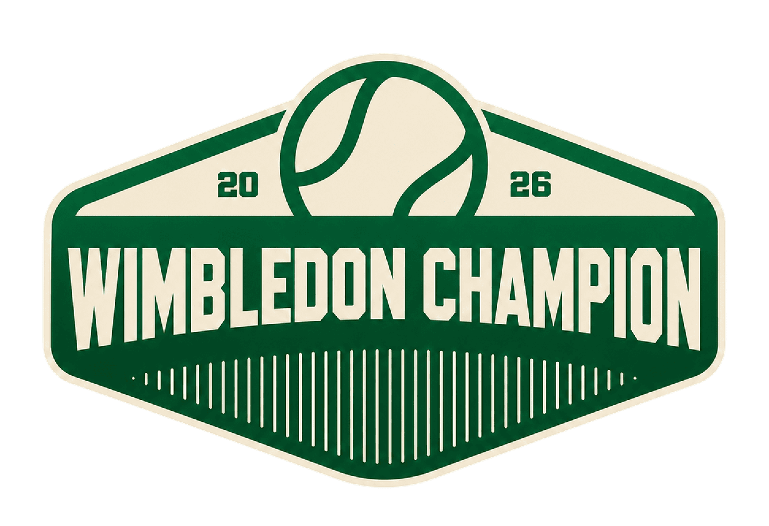 wimbledon champion badge