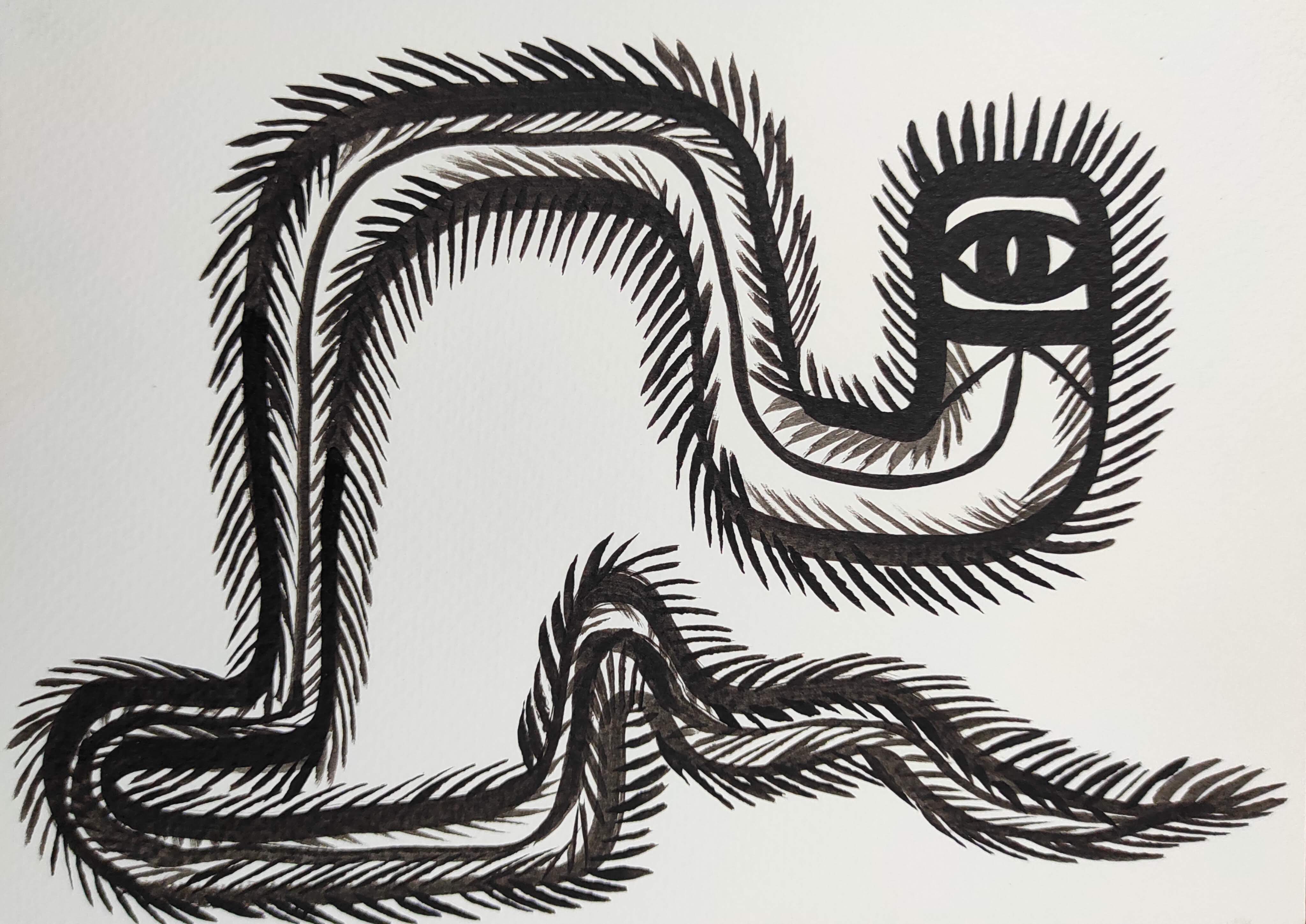 herd of sheep on road painting