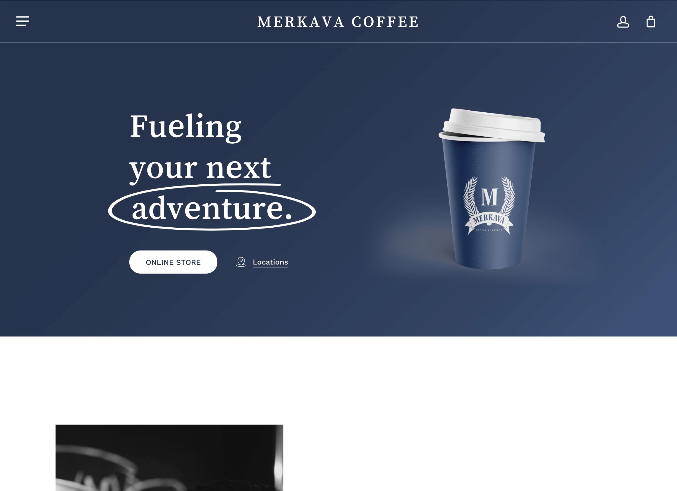 Coffee shop website design
