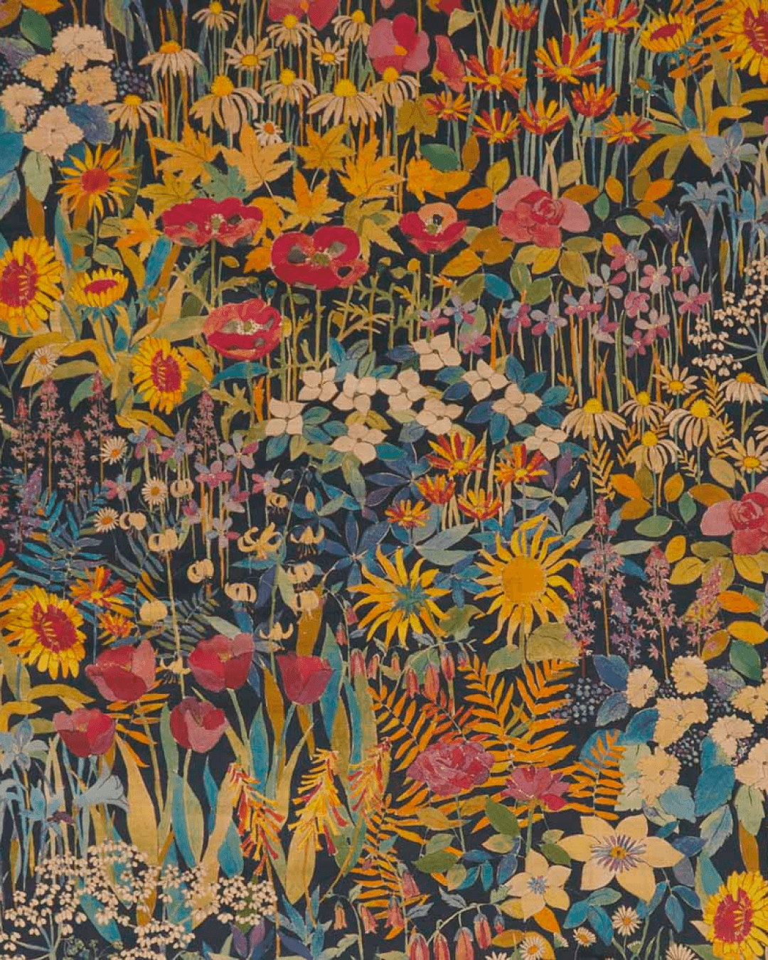 Liberty Fabrics, Faria Flowers Vintage Velvet