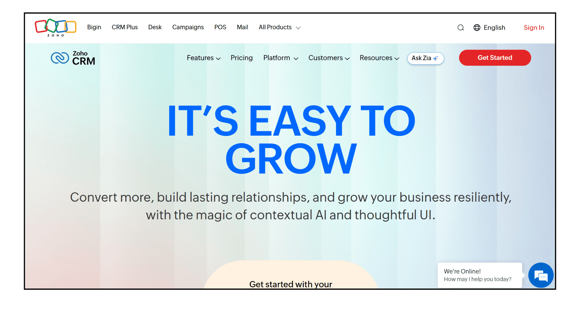 Zoho CRM for small agencies