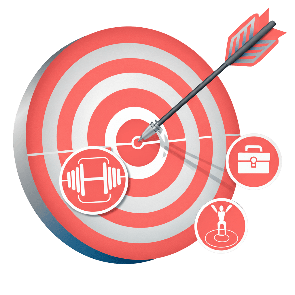blue target arrow icon