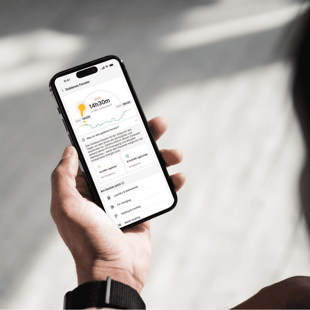 Optima Goldenes Fenster in App