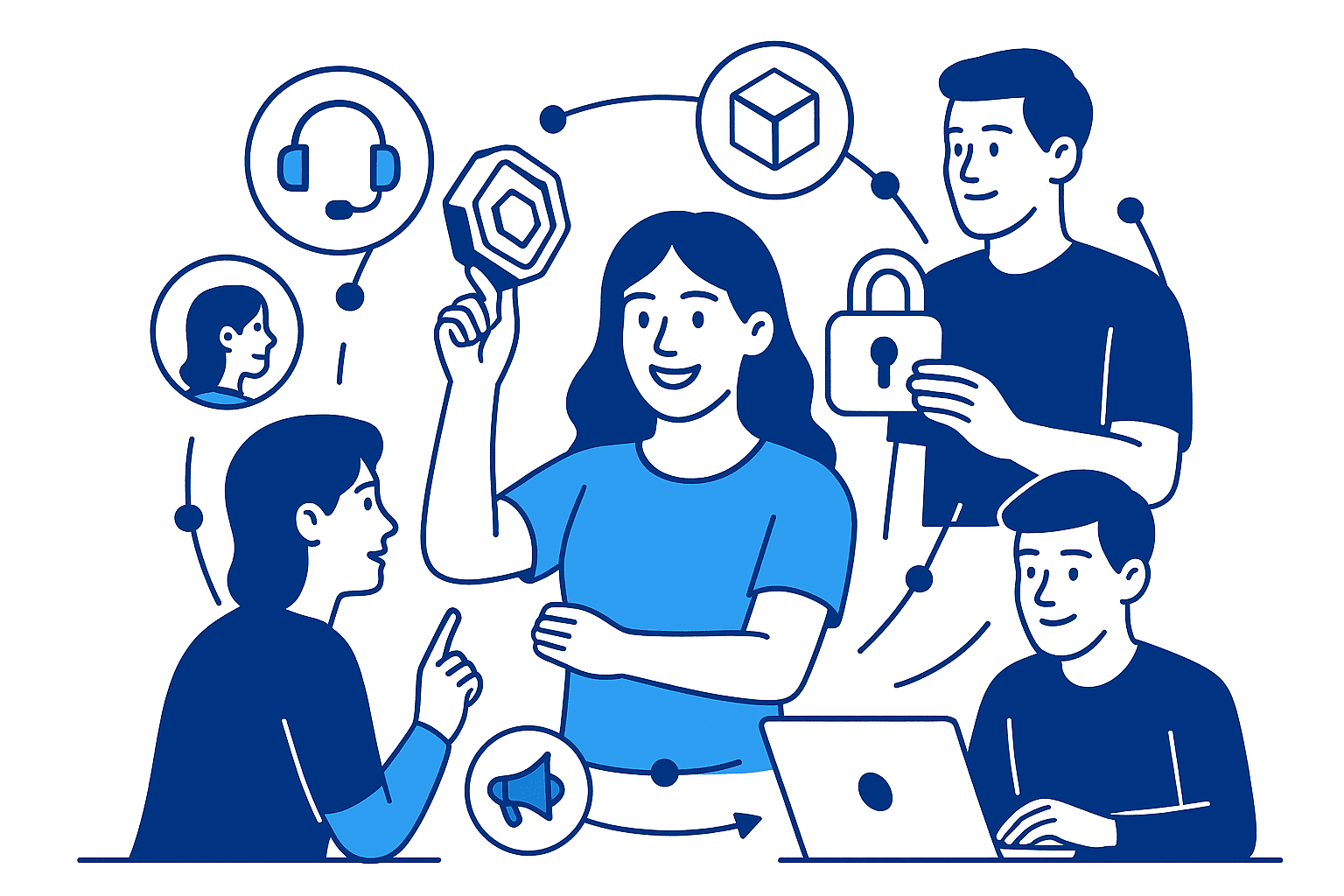 A picture that showcases the process of building community-first Web3 strategy