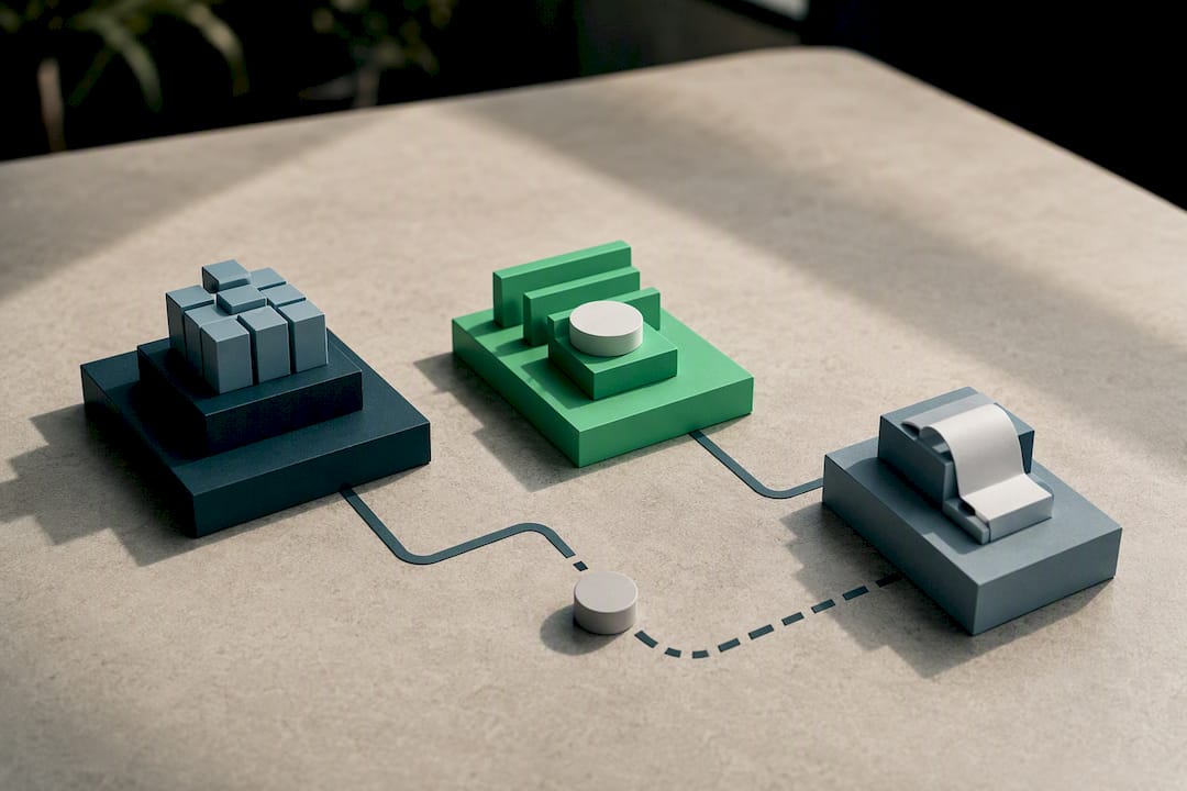 Disconnected systems linked through data handoffs