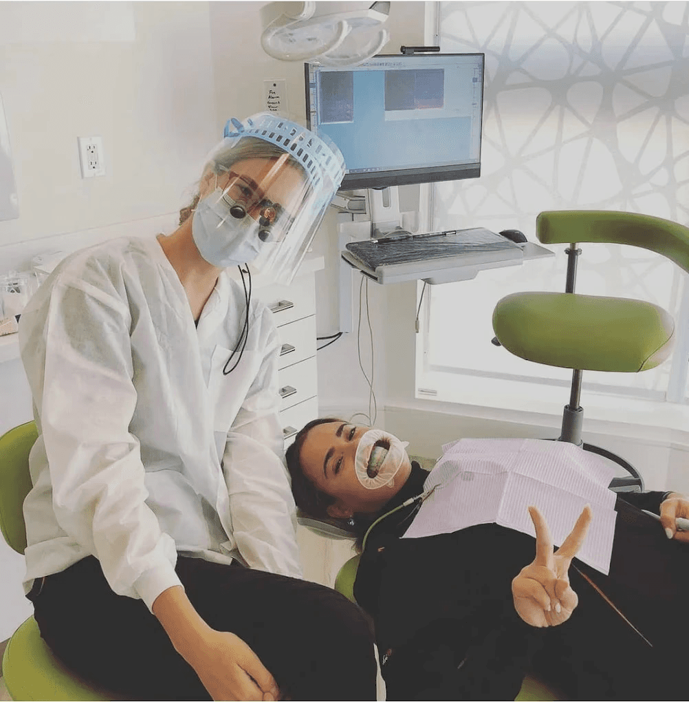 Dr. Goodman providing a frenectomy at Midtown Dental Studio on Eglinton in Midtown Toronto, Ontario