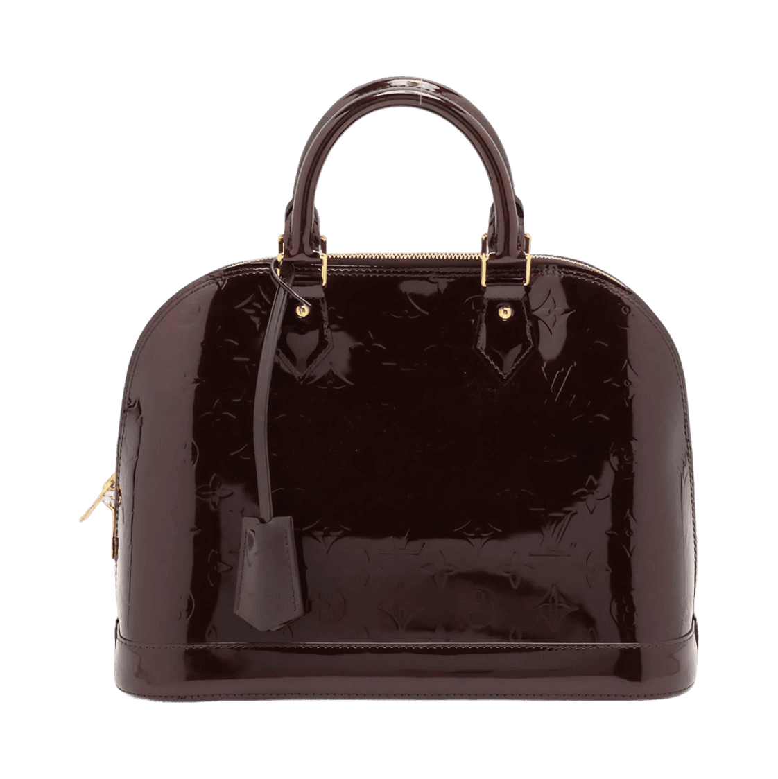  Louis Vuitton Alma Monogram Vernis PM Amarante