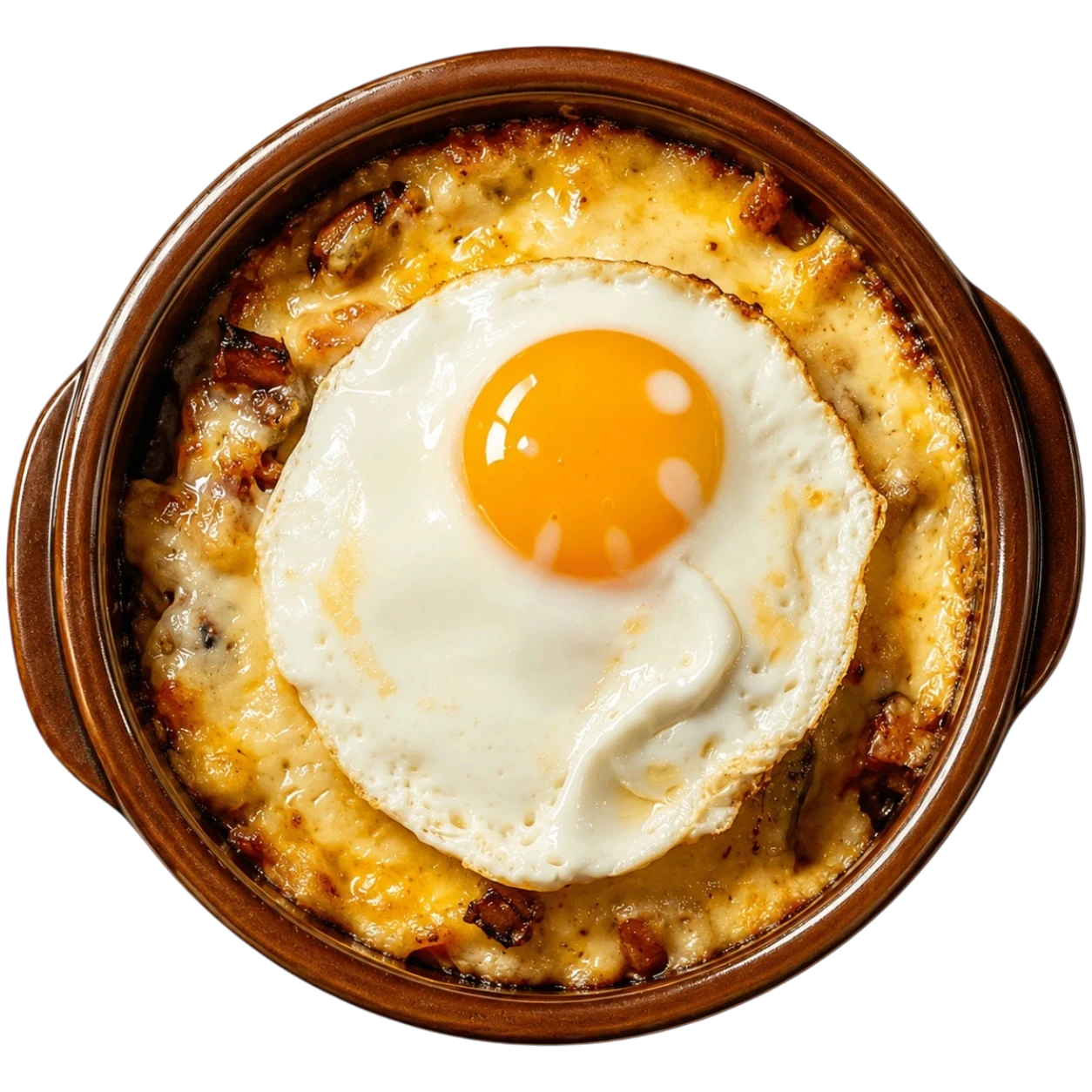 Cassolette végétarienne gratinée avec œuf à La Cassolette, restaurant auvergnat à Clermont-Ferrand
