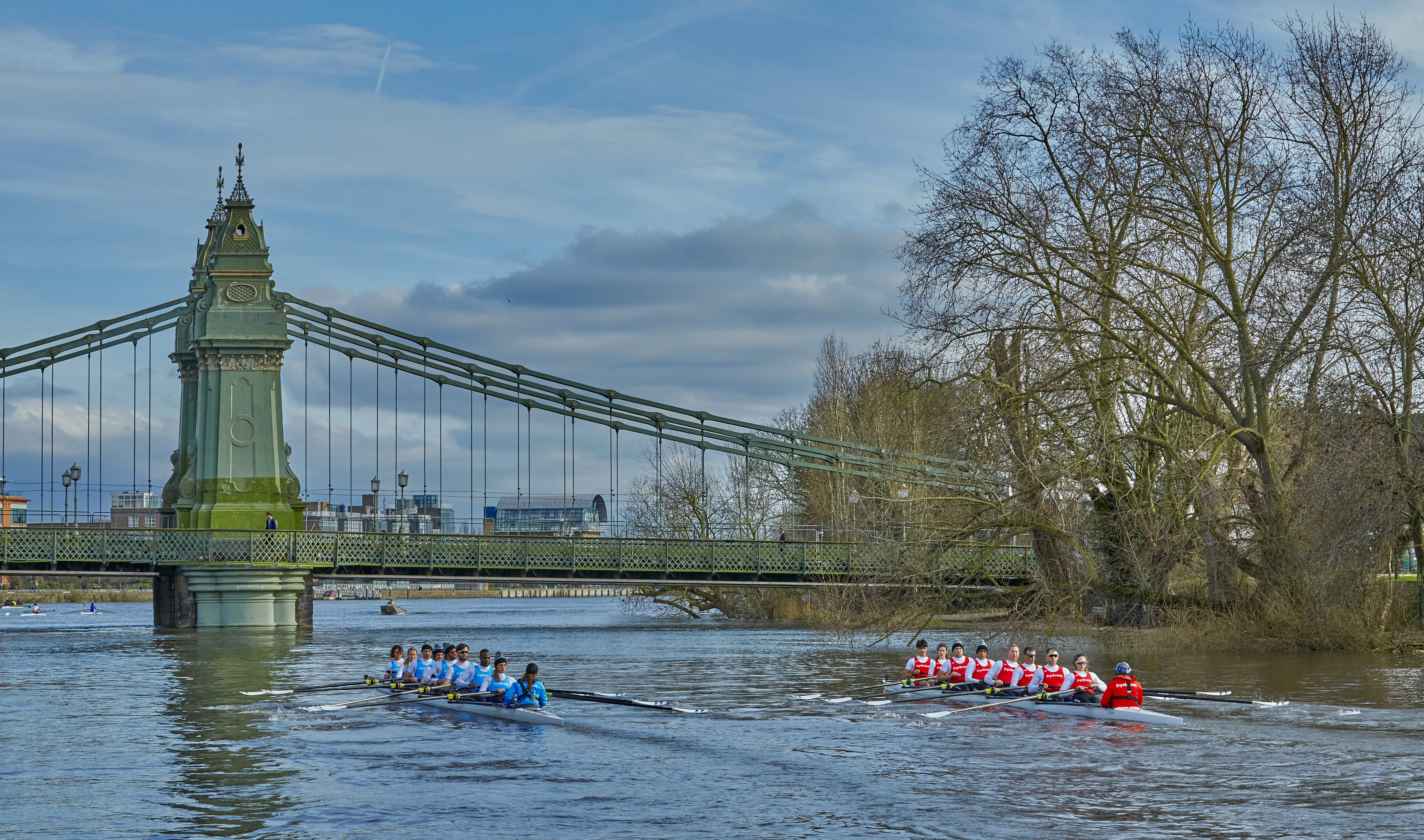 Rowing race simulation, London Hydro rowing campaign for The Boat Race – London event photography by Paul Severn.