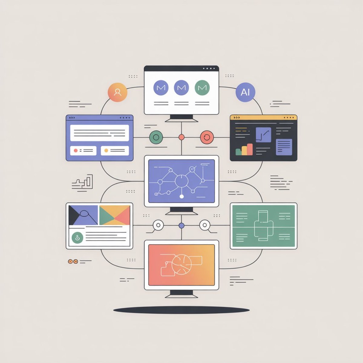 connected screens dashboards