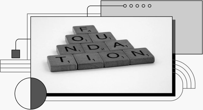 Decorative cover image showing tiles that spell out 'foundation'