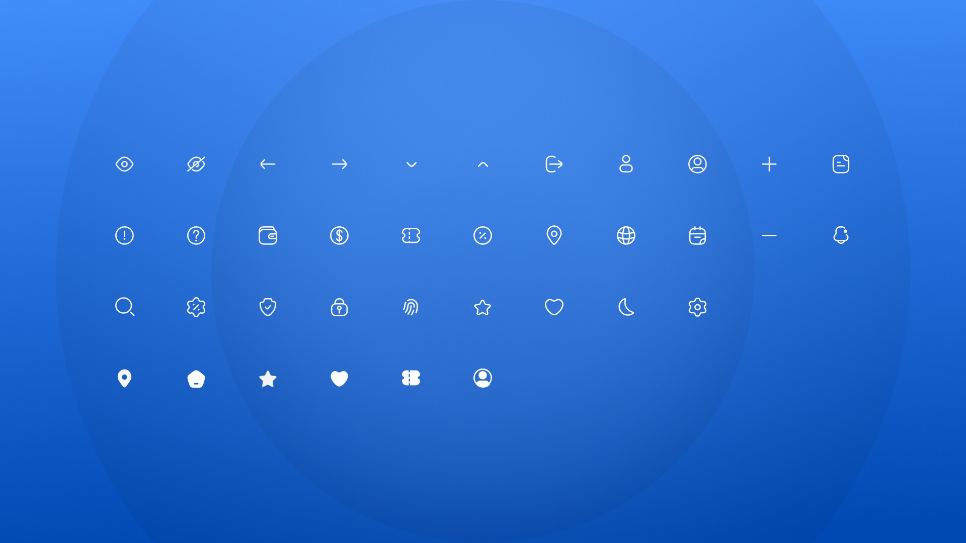 The iconography system features clean, linear strokes to ensure legibility across all screen sizes. Each custom-designed icon follows a consistent geometric grid, maintaining Elyon’s minimalist aesthetic.