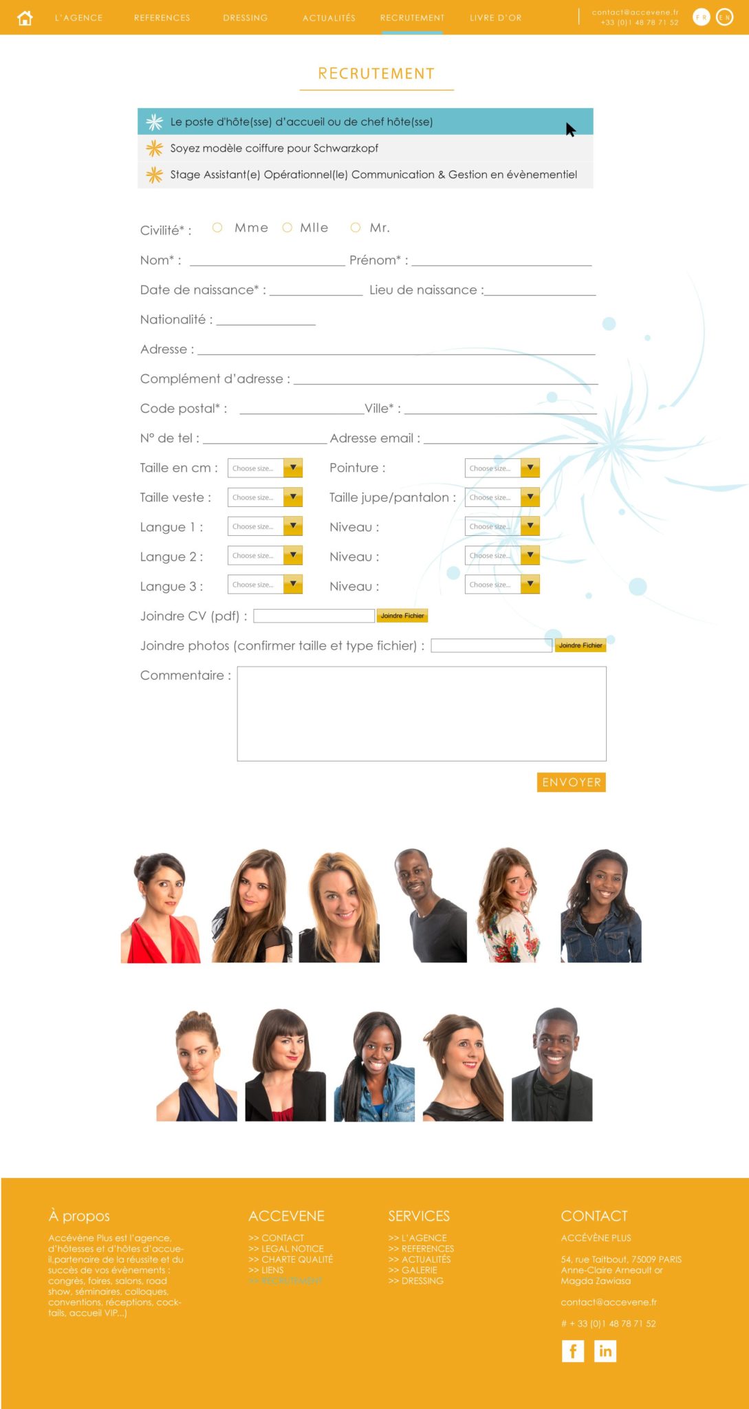 ACCEVENE PLUS Website by Suzaku Productions