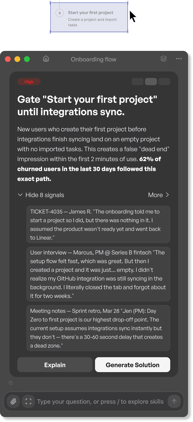 An image of Freelio's project ui