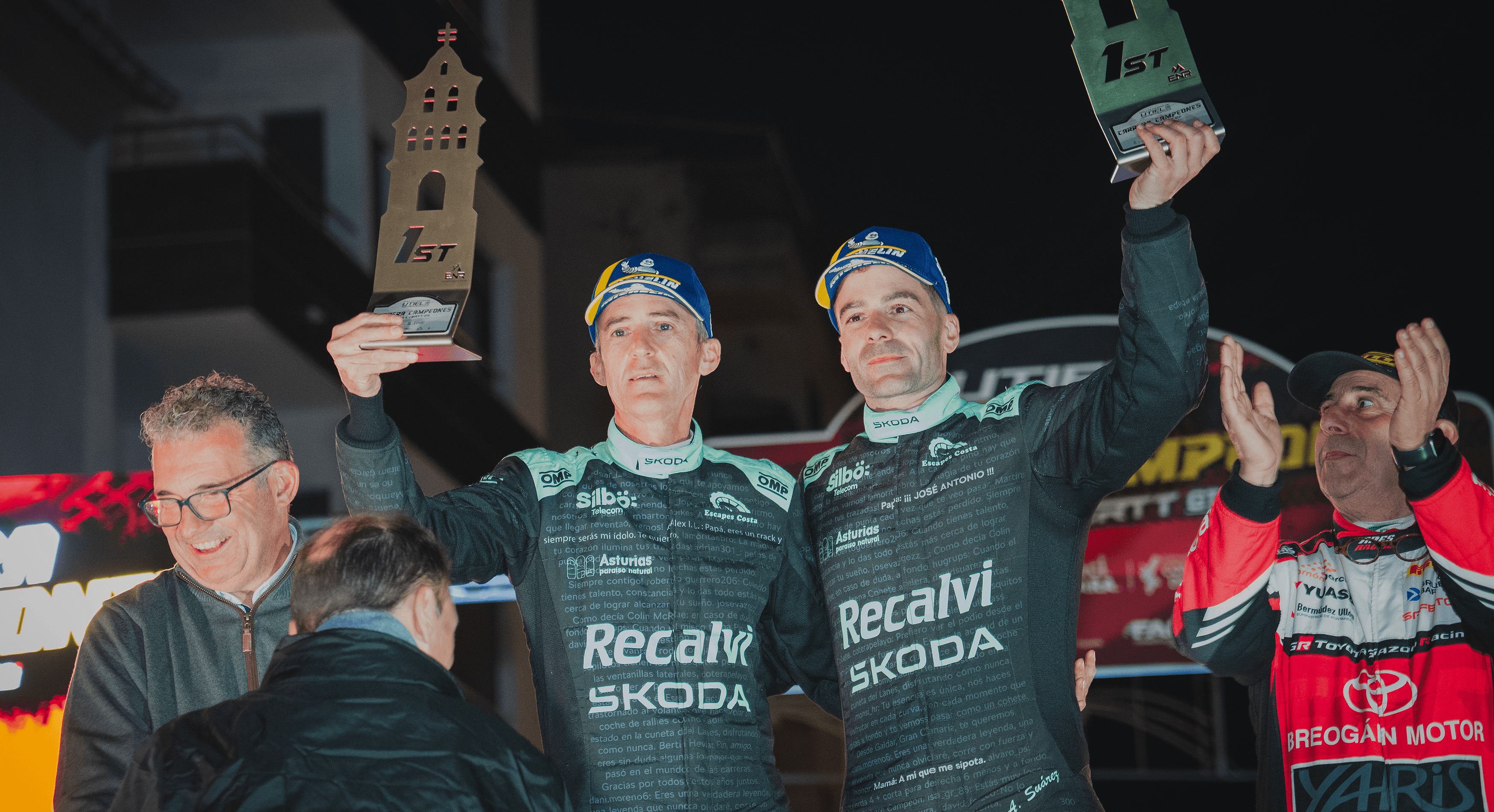 Image of two smartphones with a gray background