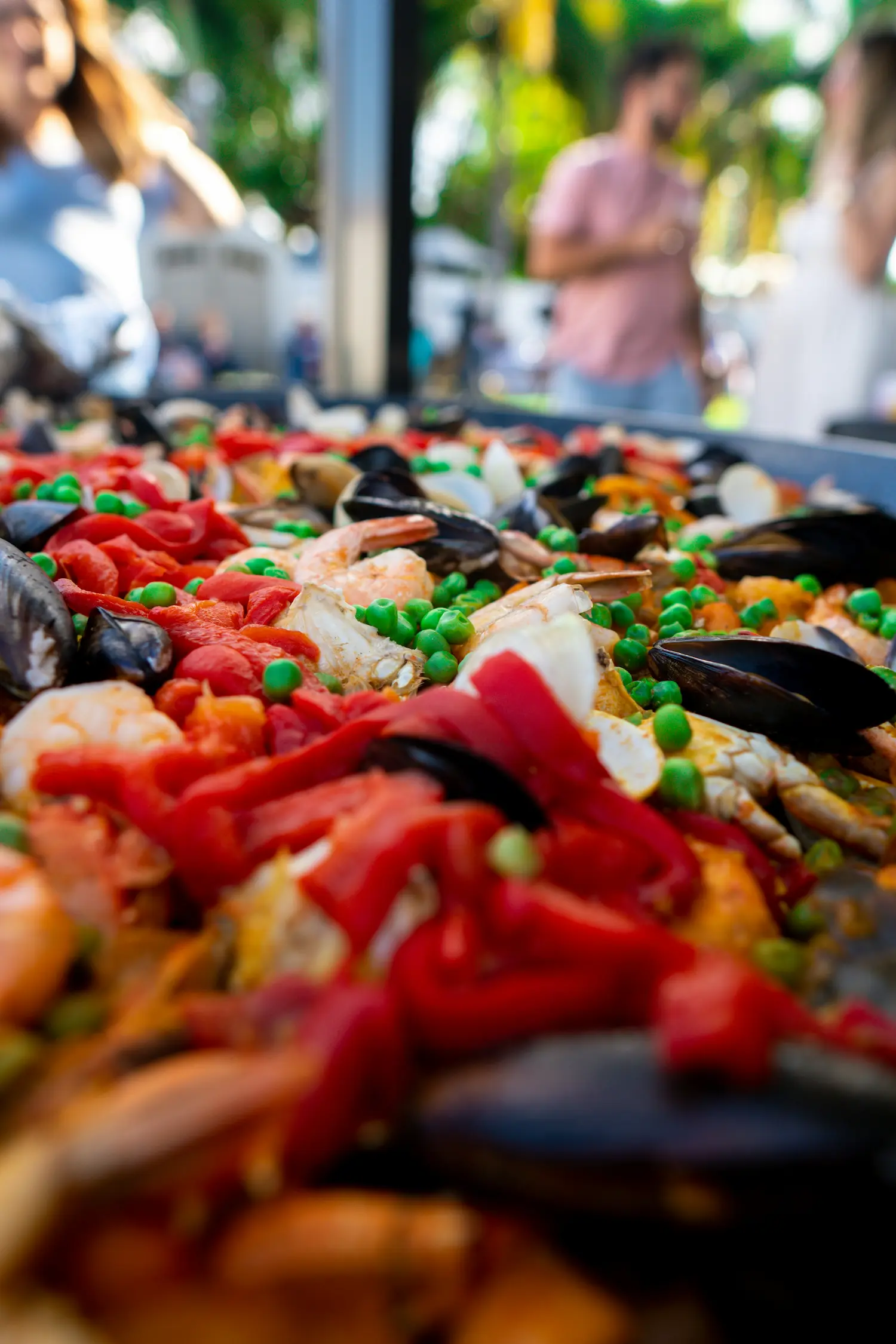 vender selling seafood at bradenton seafood festival on the riverwalk