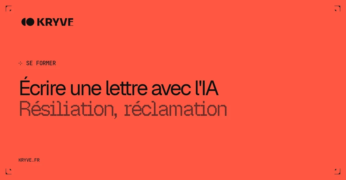 Écrire une lettre avec l'IA : Résiliation, réclamation