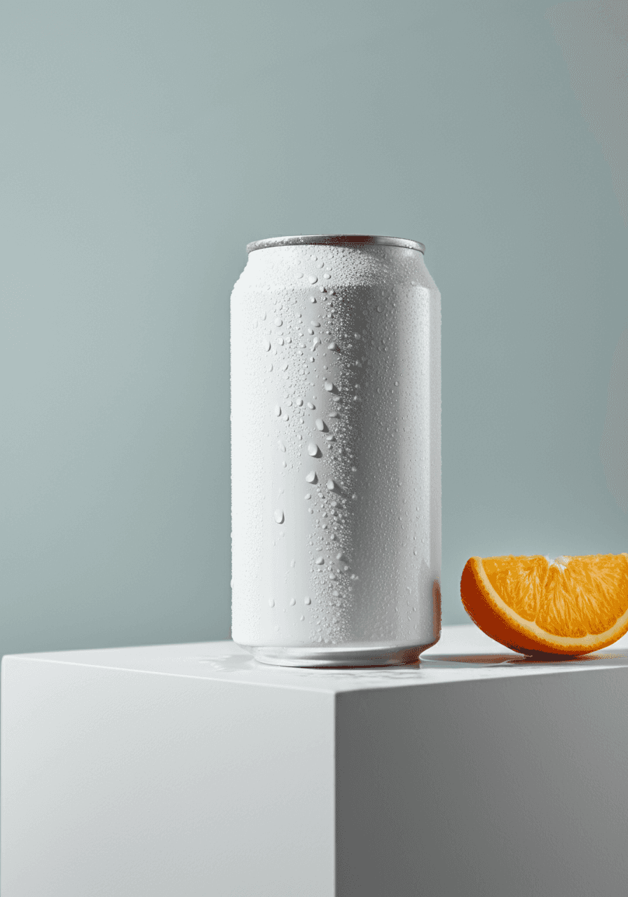 Soda Can And Orange