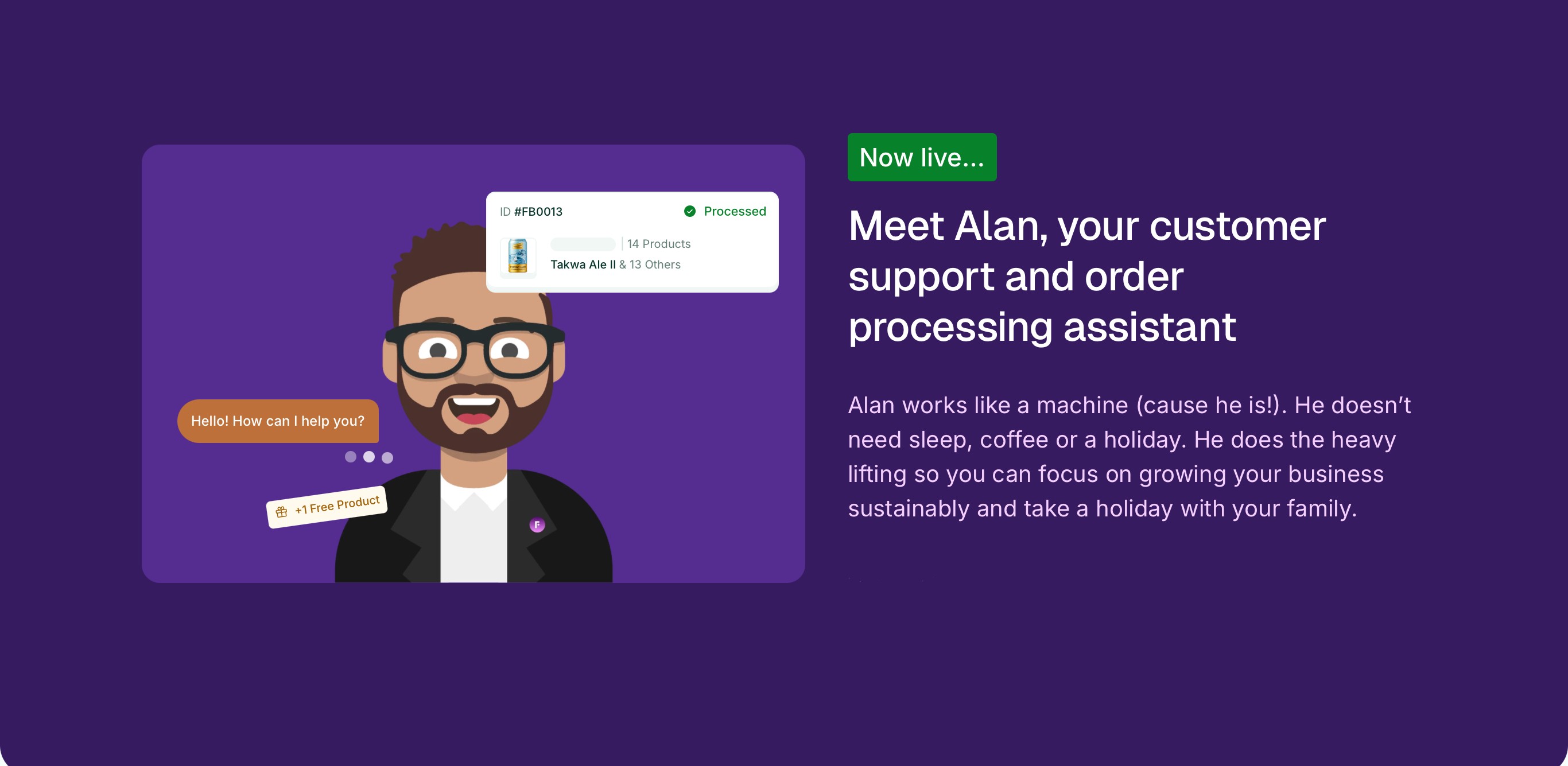 FOODSERVICE ORDER MANAGEMENT AI AGENT ALAN
