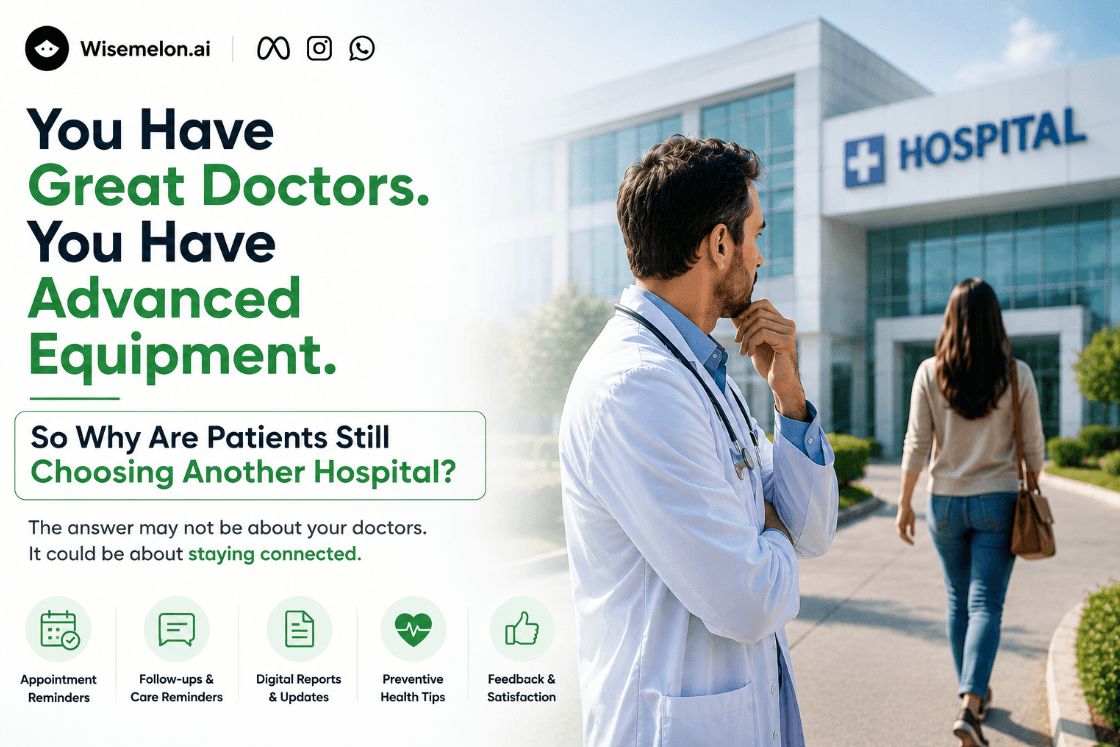Doctor watching a patient choose another hospital despite excellent medical care, highlighting the importance of patient experience and hospital communication.
