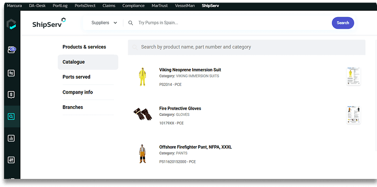 A crew member in an orange suit approaches a large cargo ship while others climb the side of the vessel.