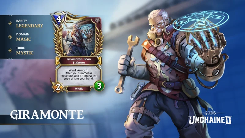 The character Giramonte and associated card