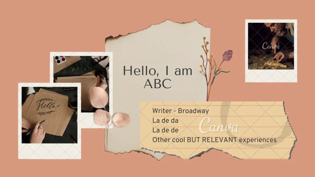 Opening presentation idea introductory slide