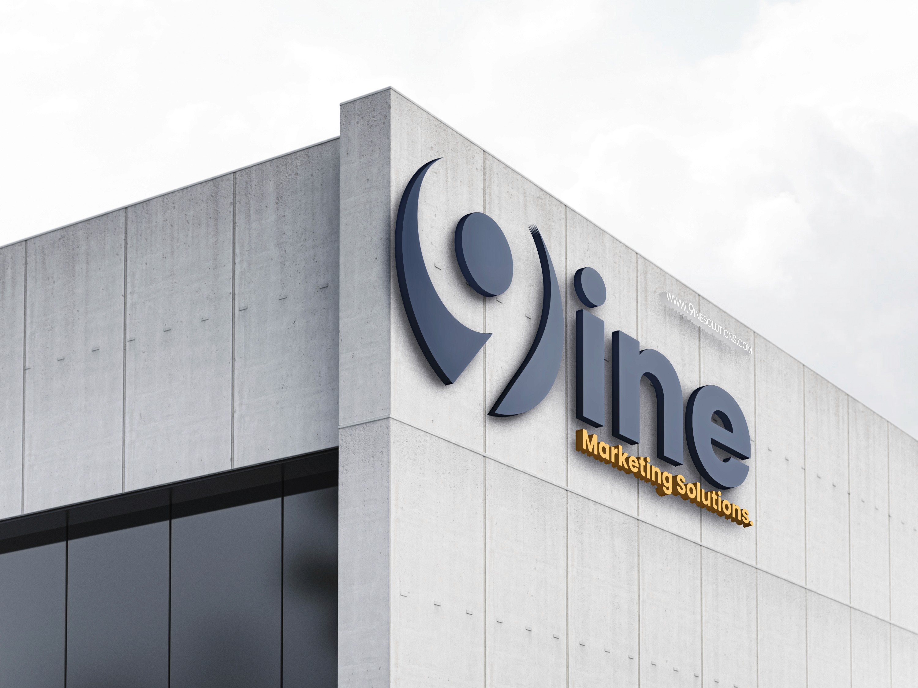 Free Building Signage Mockup by 9ine