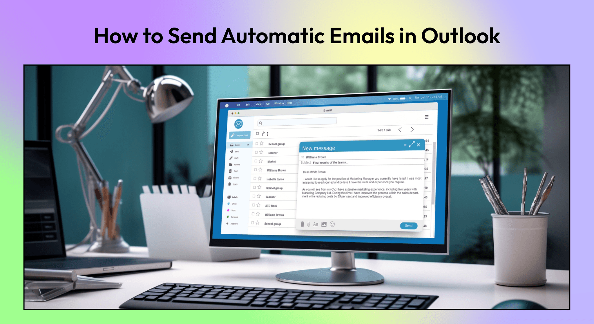 How to Send Automatic Emails in Outlook - NewMail AI