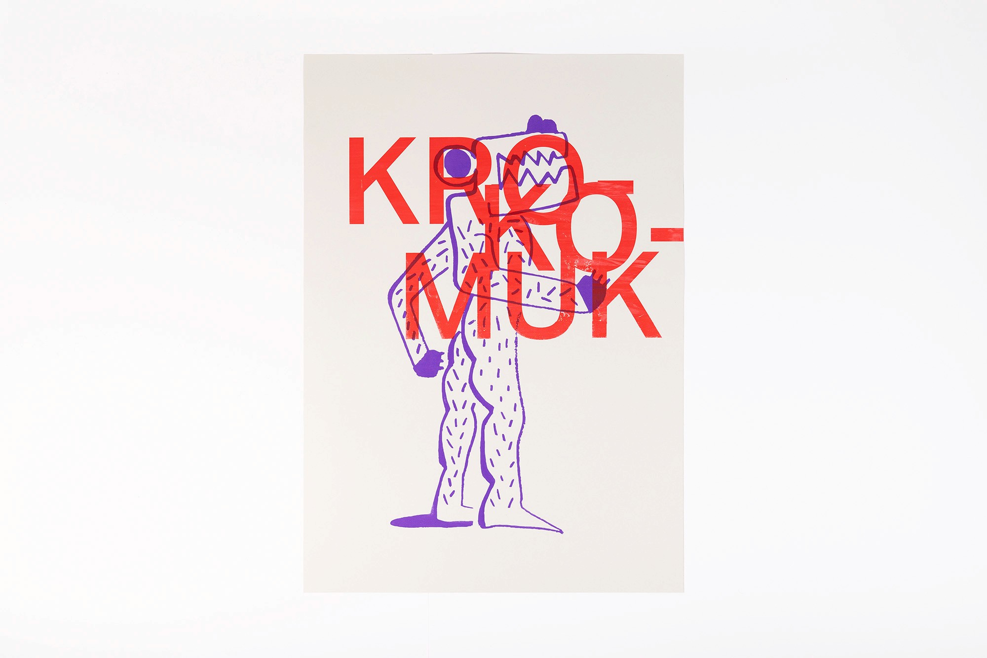 Samuel Bütler Krokomuk Siebdruck Plakat