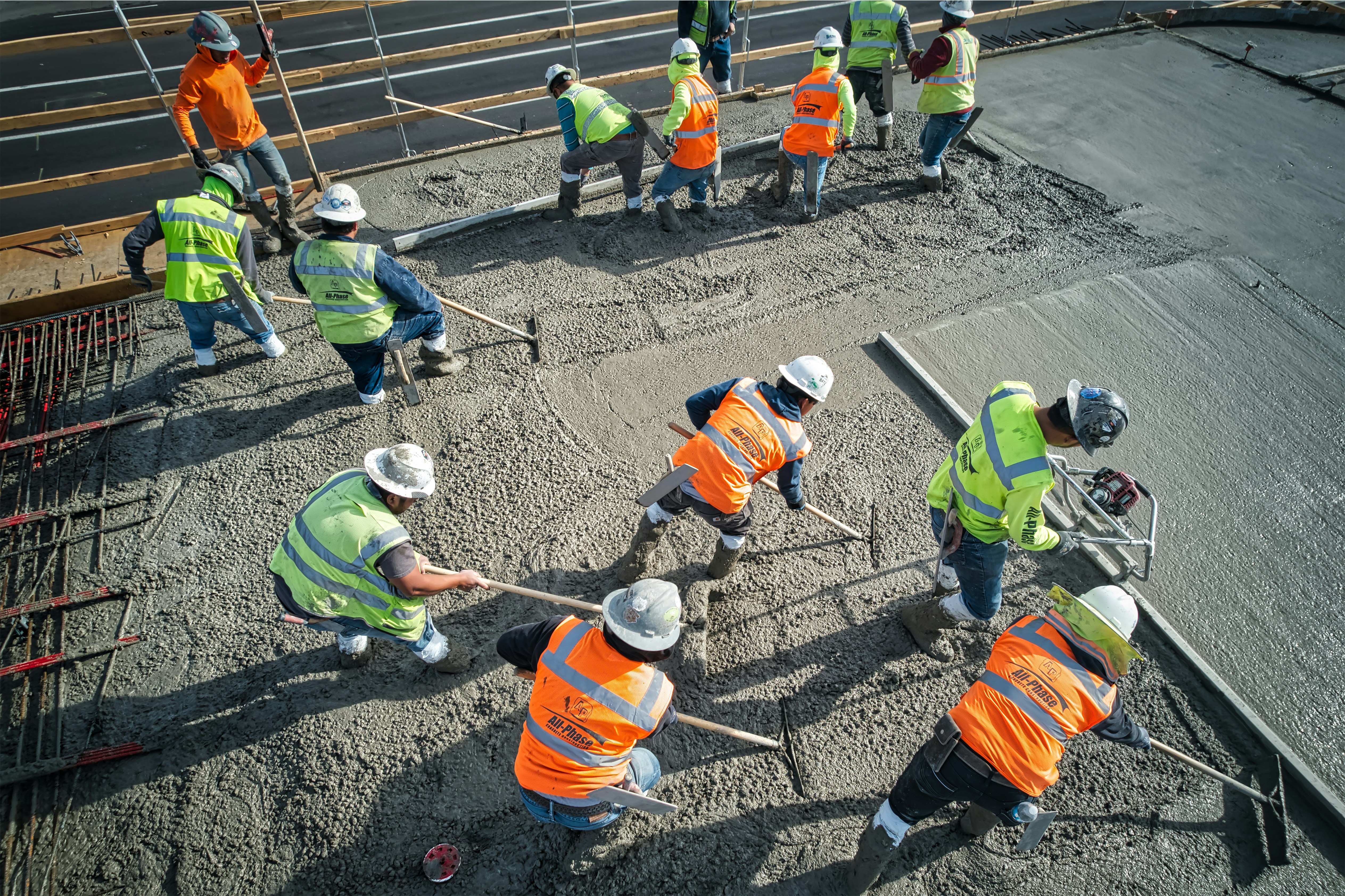 workers in a construction site