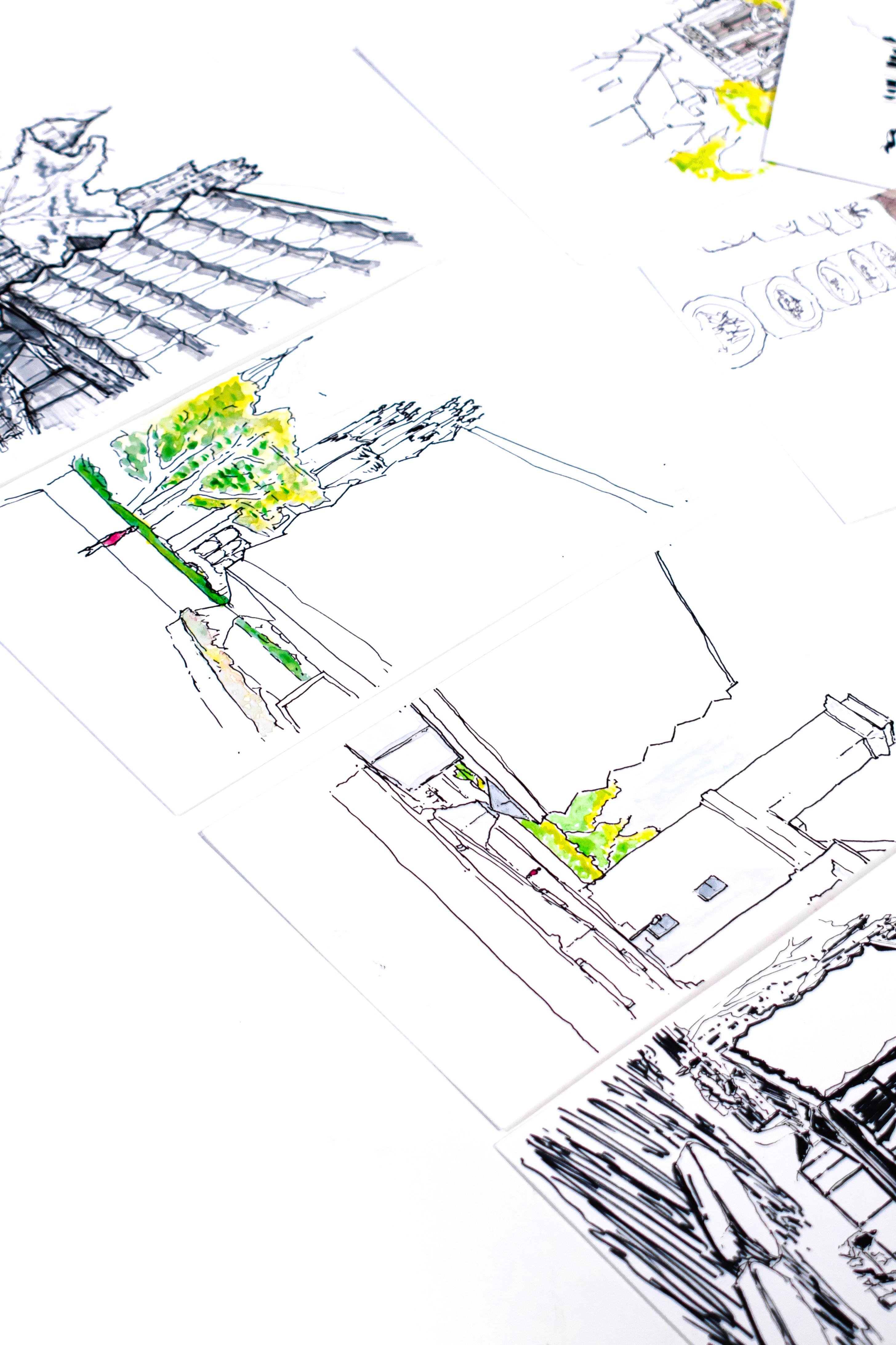 Original design sketch, conceptualizing the project's "dynamic aggregate".