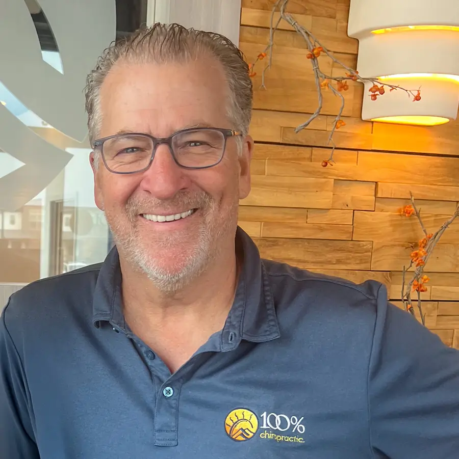 Photo of Dr. David Dow, DC at 100% Chiropractic office. 