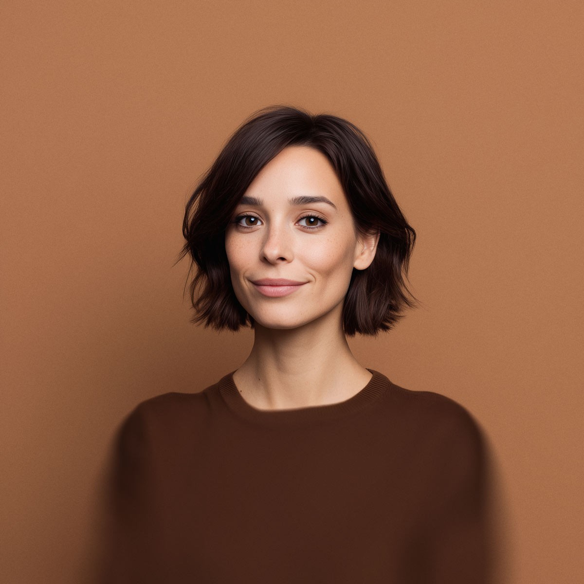 Team member portrait on tan background