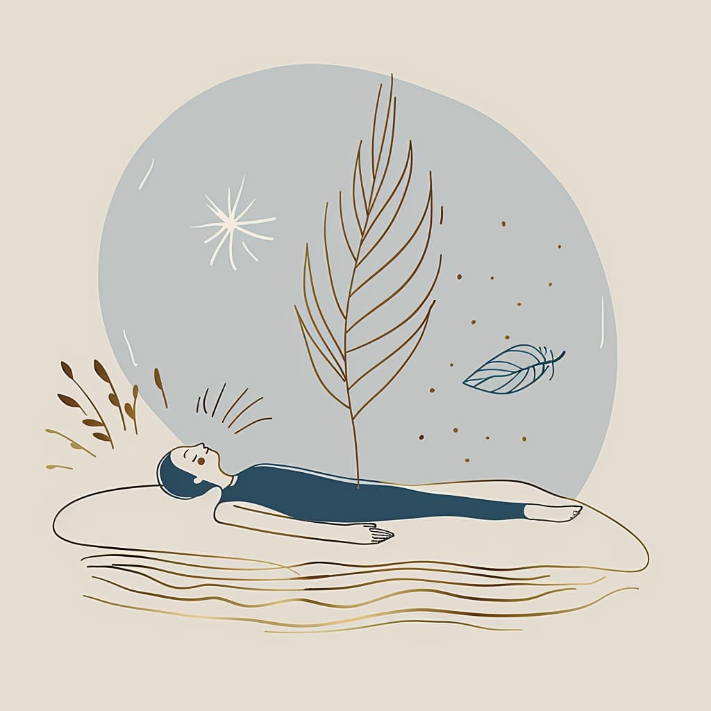 ein mann liegt auf dem boden, zeichnung