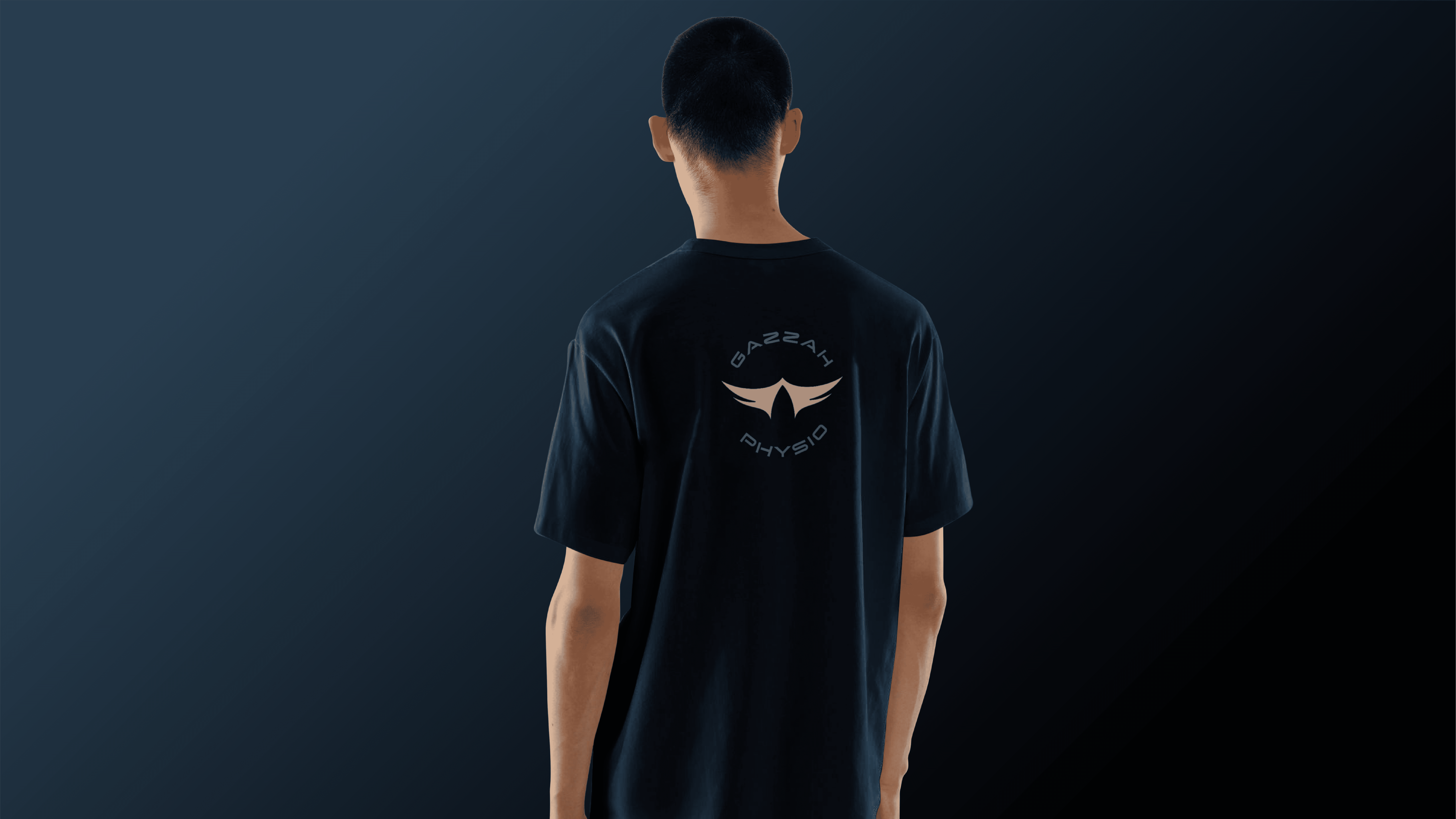 Gazzah Physio branded shirt with logo on the back